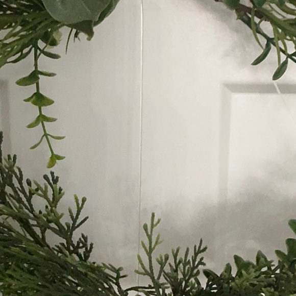 Grandinroad Greenery Wall-Mounted Christmas Tree with 32 piece mini ornaments. - Picture 3 of 8